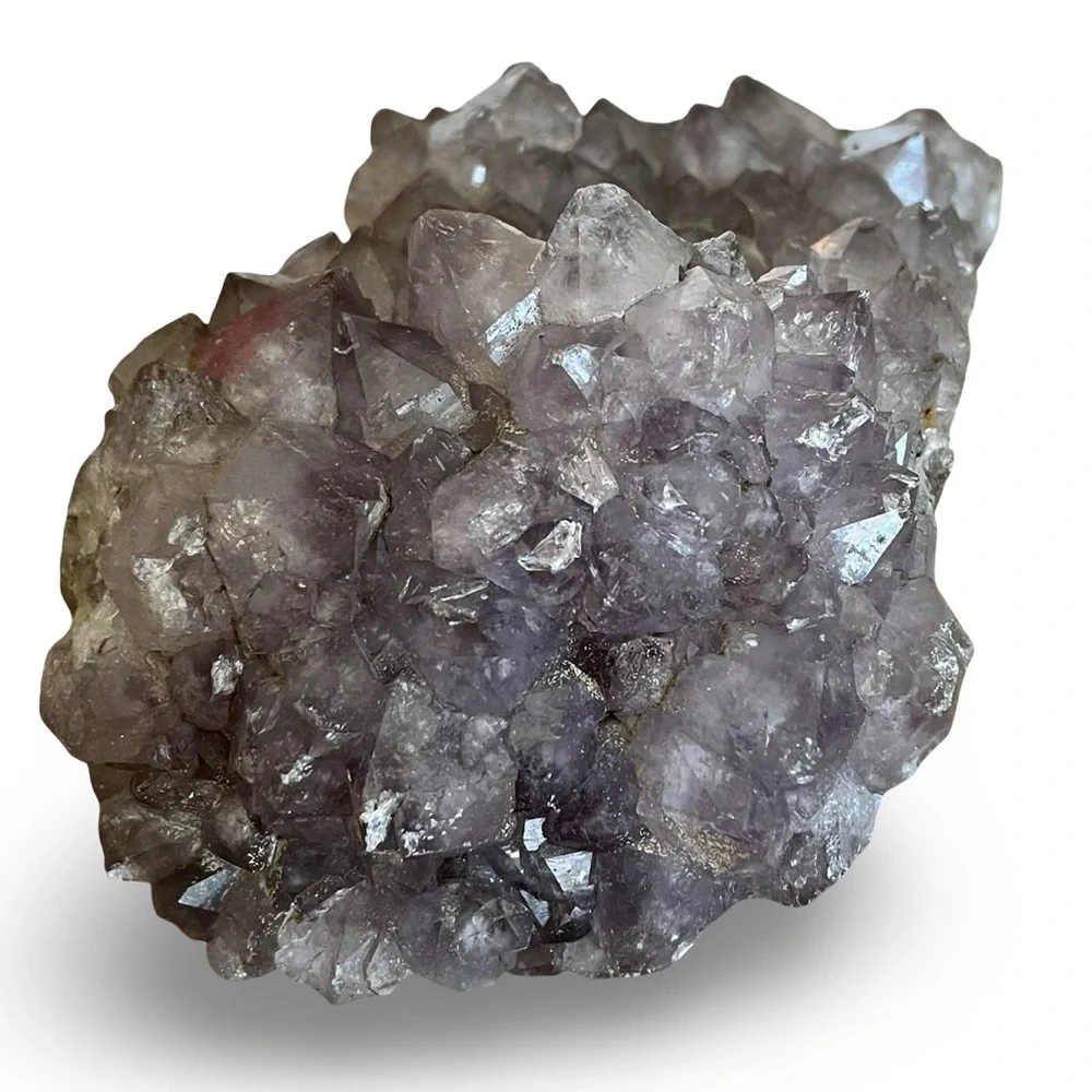 Natural Amethyst Crystal Cluster Tea Light Candle Holder
